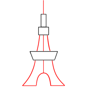 東京タワー イラスト 書き方