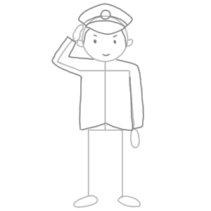 警察 イラスト 簡単