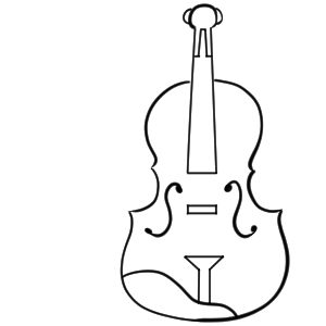 バイオリン イラスト 簡単