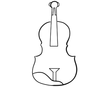 バイオリン イラスト 簡単