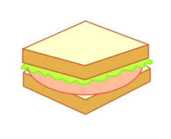 サンドイッチ イラスト 簡単