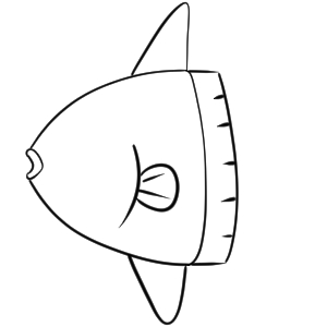 マンボウ イラスト 書き方