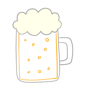 ビール イラスト 簡単