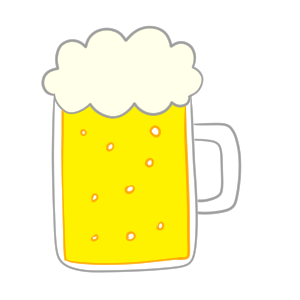 ビール イラスト 簡単