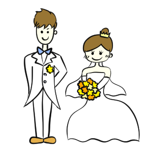 結婚式 イラスト 簡単