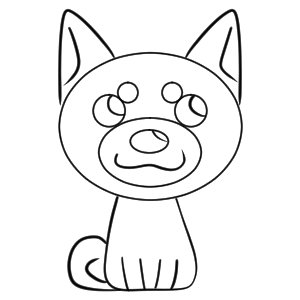 柴犬 イラスト 手書き 書き方