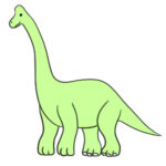 ブラキオサウルスのイラストの簡単な書き方 手書きで描くなら?