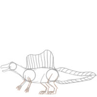 スピノサウルス の 書き方