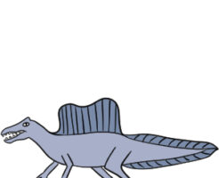 スピノサウルス イラスト 簡単