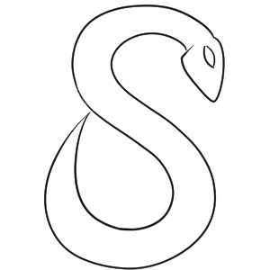蛇 イラスト 簡単 かっこいい 描き方
