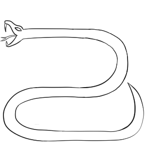 蛇 イラスト 簡単 かっこいい 描き方