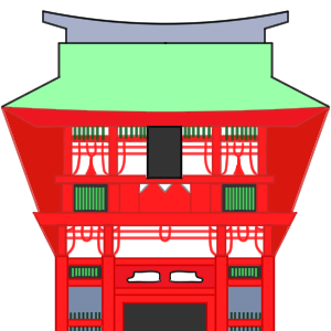 鎌倉 鶴岡八幡宮 イラスト 簡単