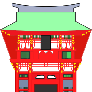 鎌倉 鶴岡八幡宮 イラスト 簡単