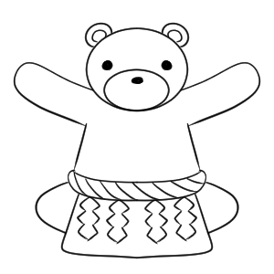 相撲 イラスト 簡単