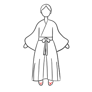 巫女 イラスト 簡単 描き方