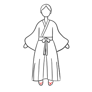巫女 イラスト 簡単 描き方
