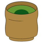 抹茶のイラストを簡単に 手書きでの書き方は?
