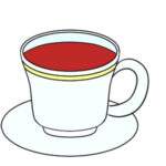 紅茶のイラストは手書きだと 簡単な書き方は?