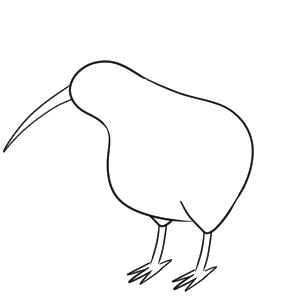 キウイ イラスト 手書き 書き方