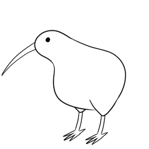 キウイ イラスト 手書き 書き方