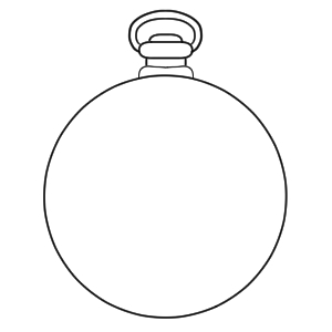 アリス 時計 イラスト 簡単
