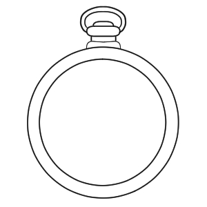 アリス 時計 イラスト 簡単